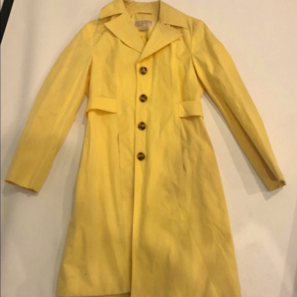 Michael Kors Yellow Trench Coat